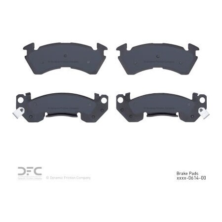 Dynamic Friction Co DFC 3000 Semi-Metallic Brake Pads - Dynamic Friction Company 1311-0614-00 1311-0614-00
